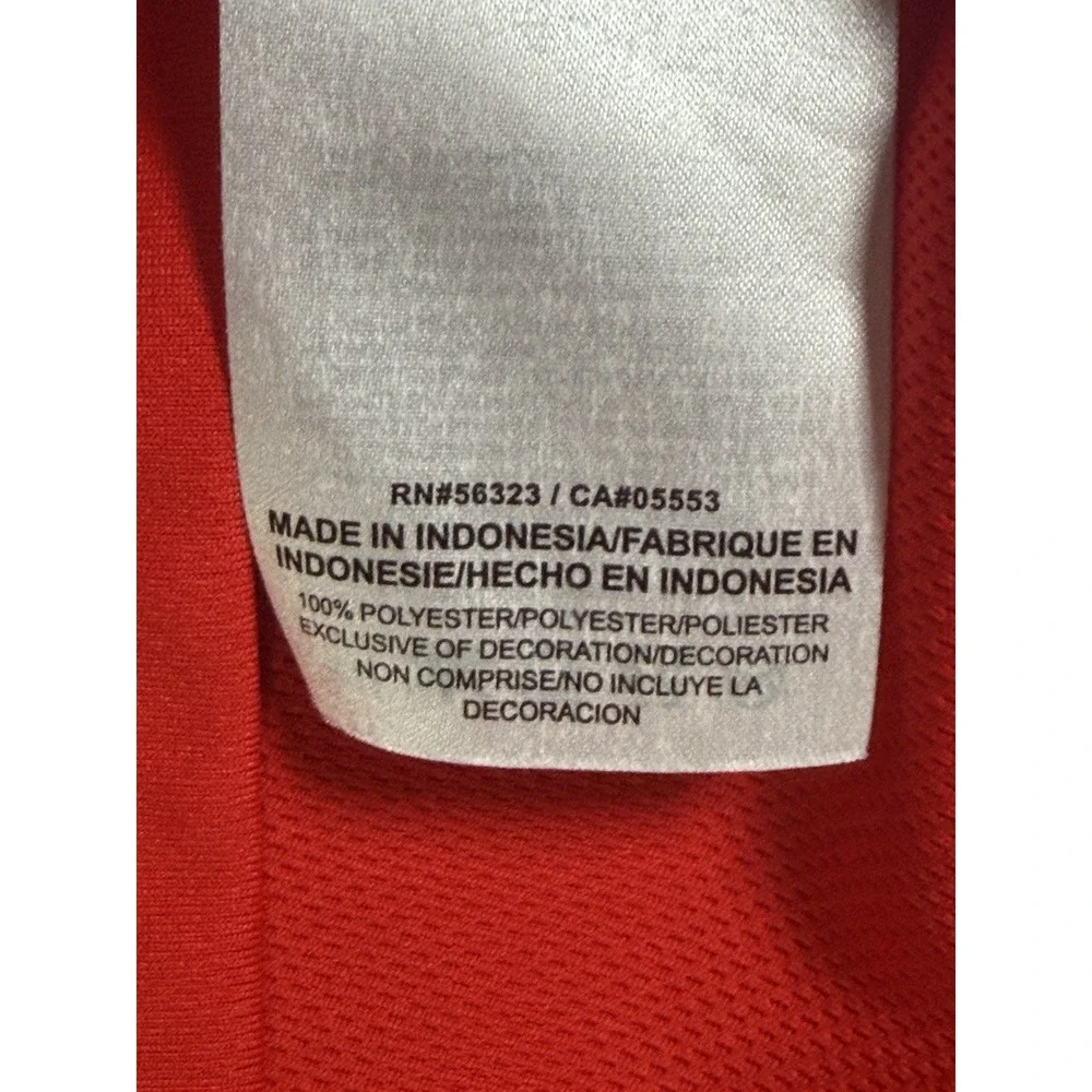 Ole Miss Rebels Soccer Shirt Mens XL Red NCAA Golf Nike Dri Fit Polo Collared